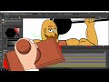 Using the Plastic Tool with cut-out animation - OpenToonz Tutorial