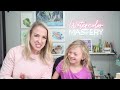 How to Paint a Mountain Sunset in Watercolors Kids Art Tutorial