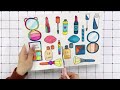 Paper Diy Makeup - Zombie Wednesday & Colorful Makeup | ASMR | Paper cosmetics | Paper DIY Plus
