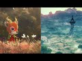 Need Better Sleep? - Relaxing Animal Crossing and Breath of the Wild Music w/ Rain and Thunder