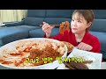 ENG SUB) 10 servings of spicy cold noodles & and 1.5kg of LA shot ribs Korean Food Mukbang Manli
