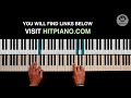 LET IT BE - The Beatles | Piano Instrumental | Karaoke Piano - lesson