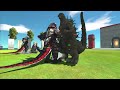 Kaiju Tournament 3VS3 Random: Team King Titan + Team Biollante VS Team Shimo VS Team Kong in ARBS