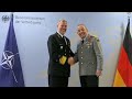 Military honours for NATO Admiral Rob Bauer