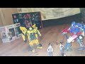 Autobots meets Sam and Mikaela ( stop motion project)