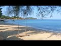 Swing with a View 🌴 Enjoy a Lonely Beach with Relaxing Waves 🌊 ASMR 🌴 Screensaver in 4K