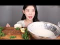 굴크림과 콩크림의 꿀조합😌💗바위굴 콩국수 먹방 Giant raw oysters & Soy milk noodle soup (Kongguksu) mukbang korean food