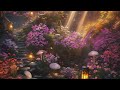 Tranquil Oasis: Soothing Piano Music with Dreamy Forest Scene for Relaxation and Meditation