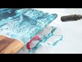 Epoxy Resin Ocean Beach Wave Art/ Step by Step Tutorial /Ocean, Beach, & Movement- cells in waves