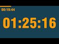 1 hour 45 minute timer (with end alarm, time elapsed and progress bar)