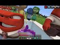 JJ and Mikey HIDE from INSIDE OUT At Night in Minecraft ! (Maizen)