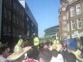 Arsene Wenger Support March - Arsenal Red Action fans chant - 