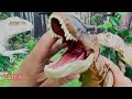 Huge Jurassic World Collection with ScanCode: T-REX, Stegosaurus, Tylosaurus, Megaraptor& More!