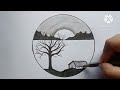 How to draw landscape scenery   || Easy Drawing by Aysha