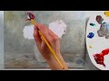 How To Paint Peonies in Water Mixable Oils Beginner Real-Time Tutorial