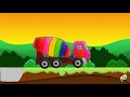 How to draw glitter Mixer Truck for kids | KoKoBaBy