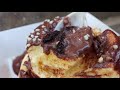 Strawberry Souffle Pancake / 草莓舒芙蕾厚鬆餅製作(日式厚鬆餅) - Taiwanese Street Food
