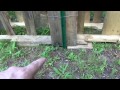 How To Make A Simple Pallet Wood Picket Fence