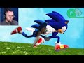 Reacting to MODERN SONIC V.S. MOVIE SONIC The RACE!