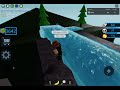 A water glitch in roblox