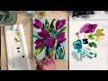 Purple Tulips: Easy Step by Step Flower Painting with Acrylic Paint on Canvas for Beginner Artists