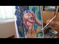Some Distant Day || Mixed Media Painting | Time Lapse