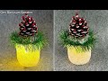 Look What I Made With Pine Cone and Glass Jar! Recycle