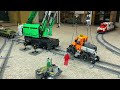 RAIL CRANE FULLY RC - Technic Lego Trains - Eisenbahndrehkran