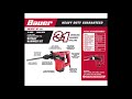 Bauer 3 in 1 Rotary Hammer Drill||Harbor Freight