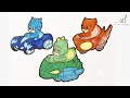 how to Draw PJ Masks Car's Easy | Step by Step