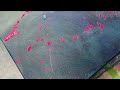 Effective glazing technique | abstract acrylic painting on large canvas | fireworks are created