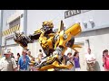 Megatron Optimus Prime and Bumblebee meet guest at Universal Studios Orlando Florida