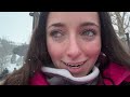 My first time skiing *I was terrified*