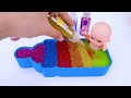 Satisfying Video l How to make Rainbow Noddles with Fruits Toys Cutting ASMR