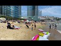 Hot Summer 'HAEUNDAE BEACH Opening' Scenery 2022, Busan Korea Travel. Seoul Travel Walker.