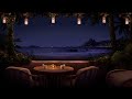 Tropical Night Bossa Nova Ambience with Relaxing Ocean Waves & Romantic Brazilian Jazz Music