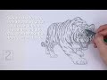How to Draw a Tiger Roaring