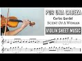 Free Sheet || Por Una Cabeza - Carlos Gardel || Violin Sheet Music