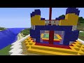 Minecraft Battle: NOOB vs PRO vs HACKER vs GOD: BOUNCY CASTLE HOUSE BASE BUILD CHALLENGE / Animation