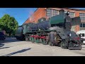 Steam Locomotive Hr1 Ukko-Pekka 1021 Pulling Museum Train on the 17th of June 2022