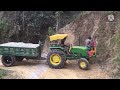 गाऊ घरको बाटो | tractor driver in nepal | john deere 5050d tractor | tractor vlog | tractor videos