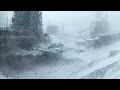 Sleep Inducing Blizzard Sounds at a Abandoned Factory | White Noise of Howling Winds & Winter Storms