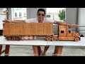 Wood Carving - Super Truck International Lonestar  - Woodworking Art