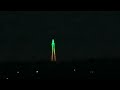 NIGHT VIDEO OF  BLACKPOOL TOWER  FROM THE VIEW  WHIYE HILL  BACK LANE