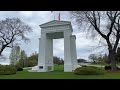 Strange USA Canada Border : Exploring Peace Arch Park