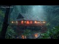 Fall Into Sleep in 5 Minutes with Heavy Rain & Thunder Intense Sounds on Tin Roof House at Night