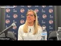 Clark speaks on 'aggressive play' key to Fever's win over Lynx  | Press Conference | Yahoo Sports