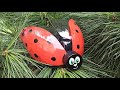 Ladybug from a plastic bottle / DIY for decorating the yard, garden