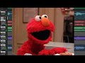 Elmo loses it over Zoe's Rock Rocco and it's set to music (melodica and bass)