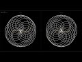 4K ~ Watch this Spirograph in 3D with naked Eyes without any glasses ~ Cross Eye 3D